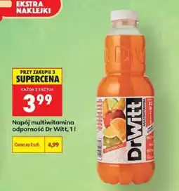 Biedronka Napój multiwitamina odporność Dr Witt, 1l oferta