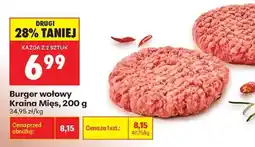 Biedronka Burger wołowy Kraina Mięs 200 g oferta