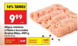 Biedronka Mięso mielone z fileta z kurczaka Kraina Mięs 400 g oferta