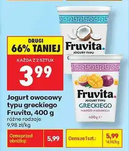 Biedronka Jogurt owocowy typu greckiego Fruvita, 400 g oferta