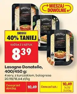 Biedronka Lasagne Donatello, 400/450 g oferta