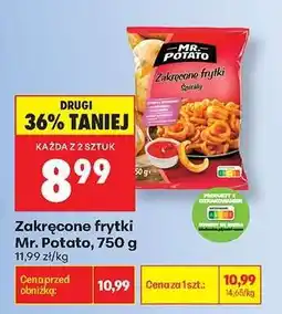 Biedronka Zakręcone frytki Mr. Potato, 750 g oferta