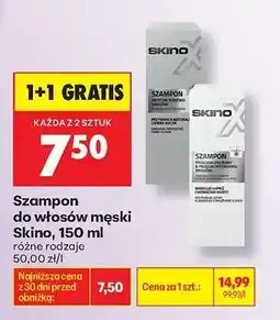 Biedronka Szampon do włosów męski Skino, 150 ml oferta