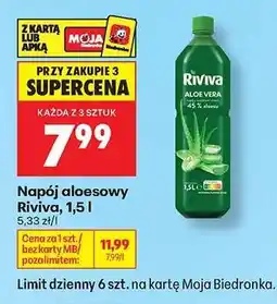 Biedronka Napój aloesowy Riviva, 1,5 l oferta