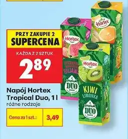 Biedronka Napój Hortex Tropical Duo, 1l oferta