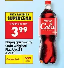 Biedronka Napój gazowany Cola Original Fizz Up, 2 l oferta