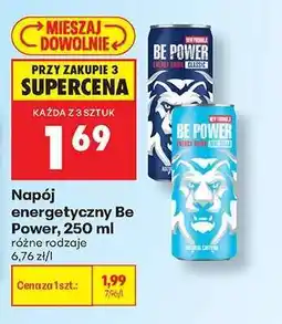 Biedronka Napój energetyczny Be Power 250 ml oferta