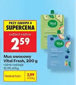 Biedronka Mus owocowy Vital Fresh , 200 g oferta