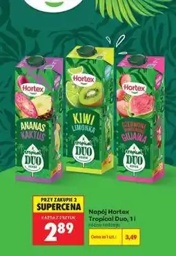 Biedronka Napój Hortex Tropical Duo, 1l oferta