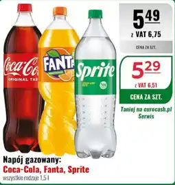 Eurocash Napój gazowany: Coca-Cola, Fanta, Sprite oferta