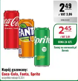Eurocash Napój gazowany: Coca-Cola, Fanta, Sprite oferta