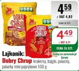 Eurocash Lajkonik Dobry Chrup krakersy, bajgle, paluchy, paluchy mini paprykowe oferta
