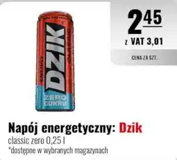 Eurocash Napój energetyczny: Dzik classic zero oferta