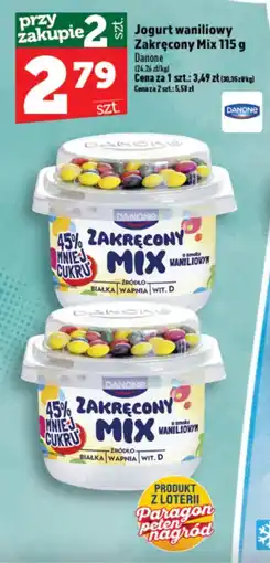 Topaz Express Jogurt waniliowy Zakręcony Mix Danone oferta