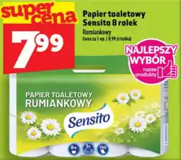 Topaz Express Papier toaletowy Sensito 8 rolek Rumiankowy oferta