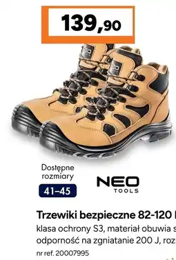 Bricoman Trzewiki bezpieczne NEO TOOLS oferta