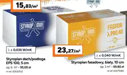 Bricoman Styropian fasadowy, biały oferta