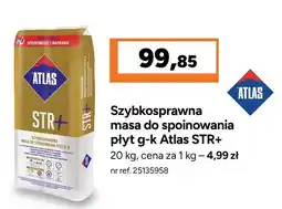Bricoman Szybkosprawna masa do spoinowania płyt g-k Atlas STR+ oferta