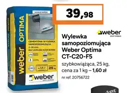 Bricoman Wylewka samopoziomująca Weber Optima oferta