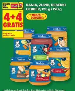 Biedronka Dania, Zupki, Deserki Gerber oferta
