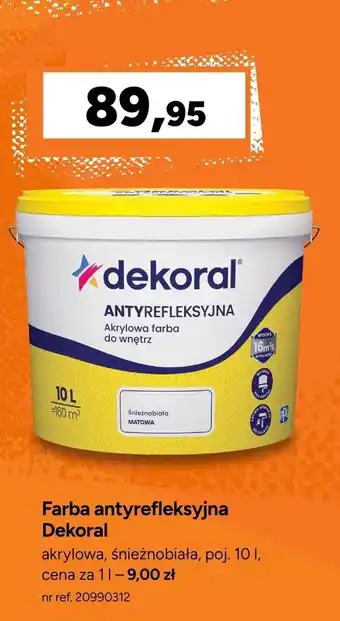 Farba antyrefleksyjna Dekoral