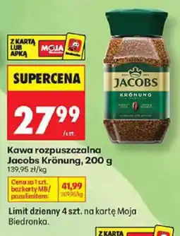 Biedronka Kawa rozpuszczalna Jacobs Krönung oferta