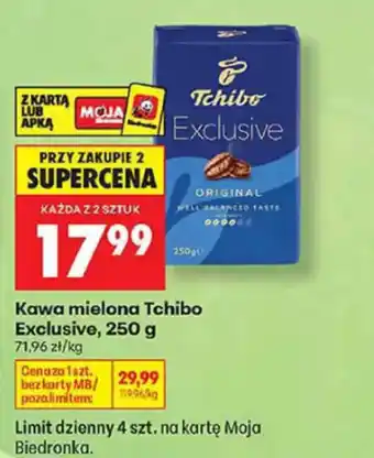 Biedronka Kawa mielona Tchibo Exclusive oferta