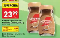 Biedronka Kawa rozpuszczalna Nescafé Crema oferta