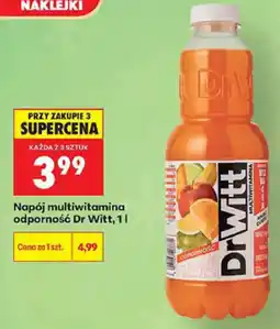 Biedronka Napój multiwitamina odporność Dr Witt oferta