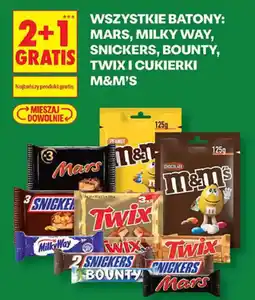 Biedronka Batony Mars, Milky Way, Snickers, Bounty, Twix i cukierki M&M's oferta