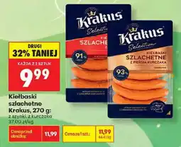 Biedronka Kiełbaski szlachetne Krakus oferta