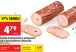 Biedronka Sucha krakowska z pieprzem lub z borowikiem Olewnik oferta
