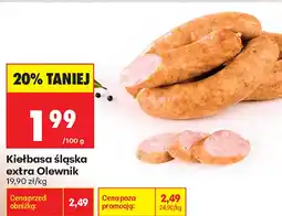 Biedronka Kiełbasa śląska extra Olewnik oferta