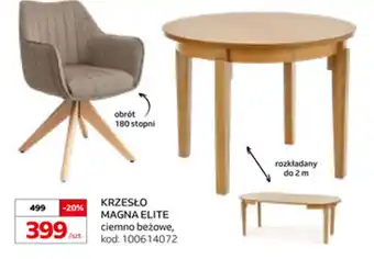 Krzesło Magna Elite ciemno beżowe