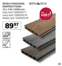 Komfort Deska tarasowa kompozytowa Bergdeck oferta