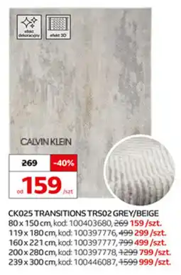 Komfort Calvin Klein CK025 Transitions TRS02 Grey/Beige oferta