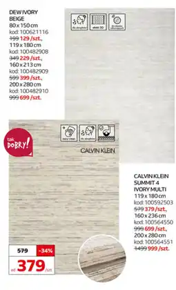 Komfort CALVIN KLEIN SUMMIT 4 IVORY MULTI oferta