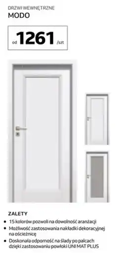 Komfort DRZWI WEWNĘTRZNE MODO oferta