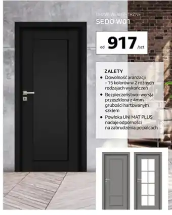 Komfort DRZWI WEWNĘTRZNE SEDO W01 oferta