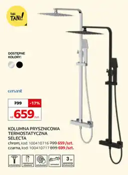 Komfort Kolumna prysznicowa termostatyczna Selecta Cersanit oferta