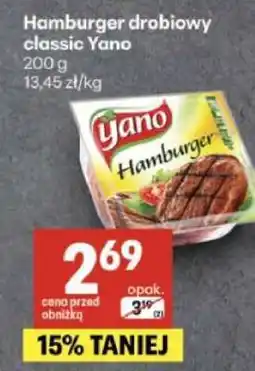 Delikatesy Centrum HAMBURGER DROBIOWY CLASSIC YANO oferta