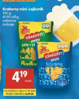 Delikatesy Centrum Krakersy mini Lajkonik oferta