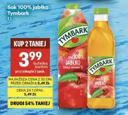 Delikatesy Centrum Sok 100% jabłko Tymbark oferta