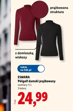 Lidl Półgolf damski Esmara oferta