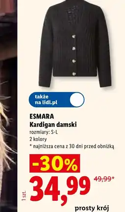 Lidl Kardigan Esmara oferta