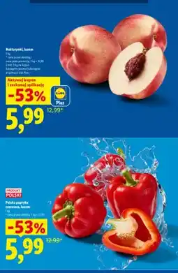 Lidl Nektarynki luzem oferta