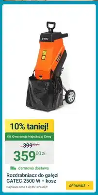 ERLI Rozdrabniacz do gałęzi Gatec + kosz oferta