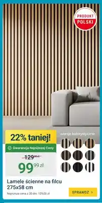 ERLI Lamele ścienne na filcu oferta