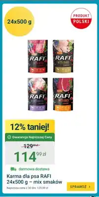 ERLI Karma dla psa Rafi 24-pak 500 g mix smaków oferta