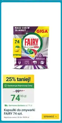 ERLI Kapsułki do zmywarki Fairy oferta